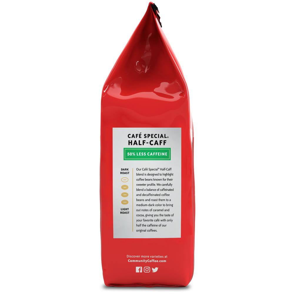 12 Oz. Half-Caff Medium-Dark Roast Premium Ground Coffee (6-Pack)