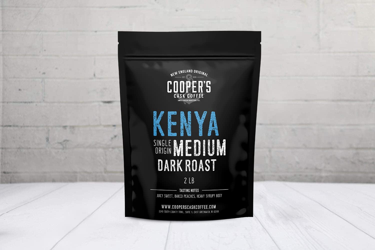 Kenya AA Medium-Dark Roast Coffee Beans, Single Origin Ground Coffee, Gourmet Coffee - 2Lb Bag
