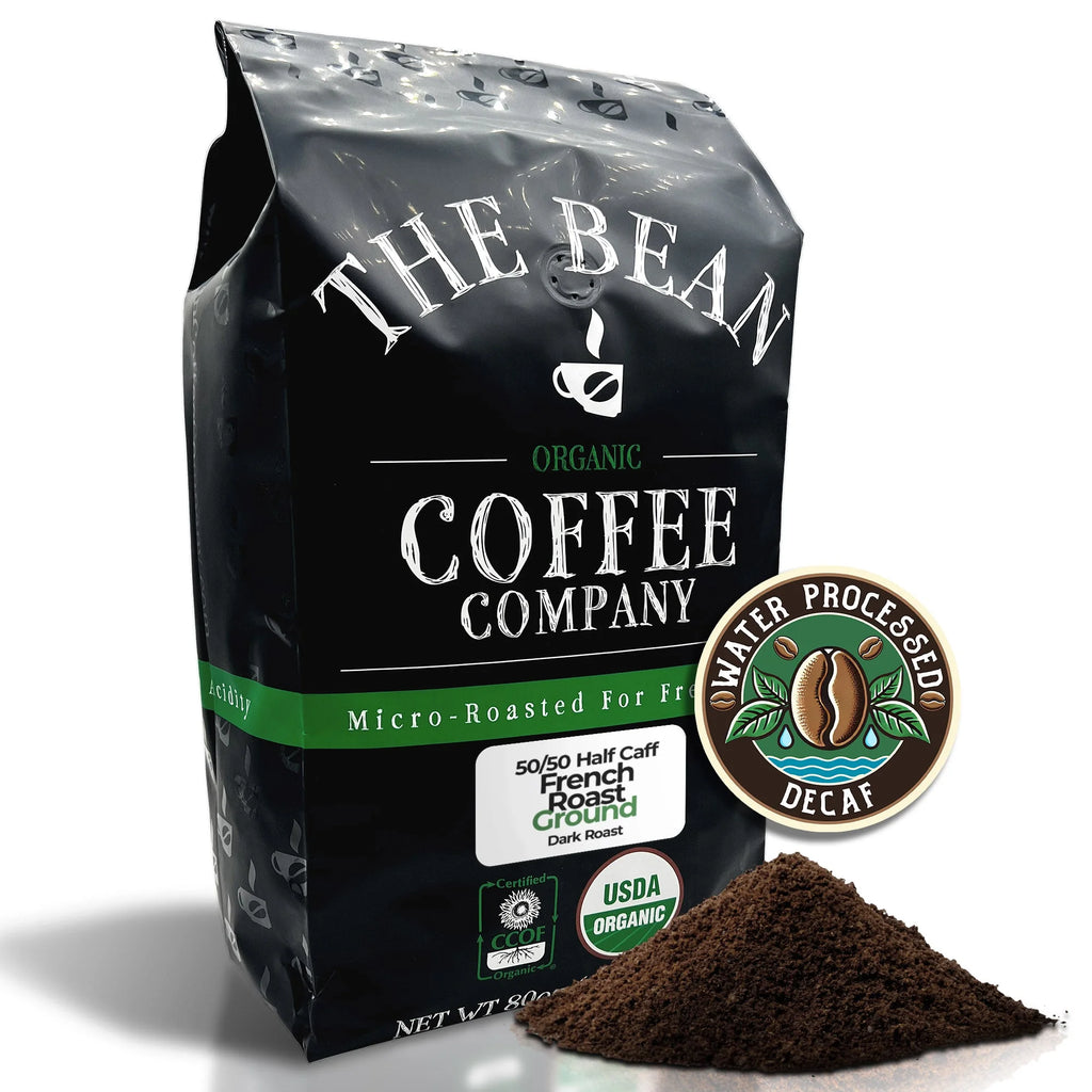 50/50 French Roast, 50% Decaf, Dark Roast, Ground Coffee, 5-Pound Bag