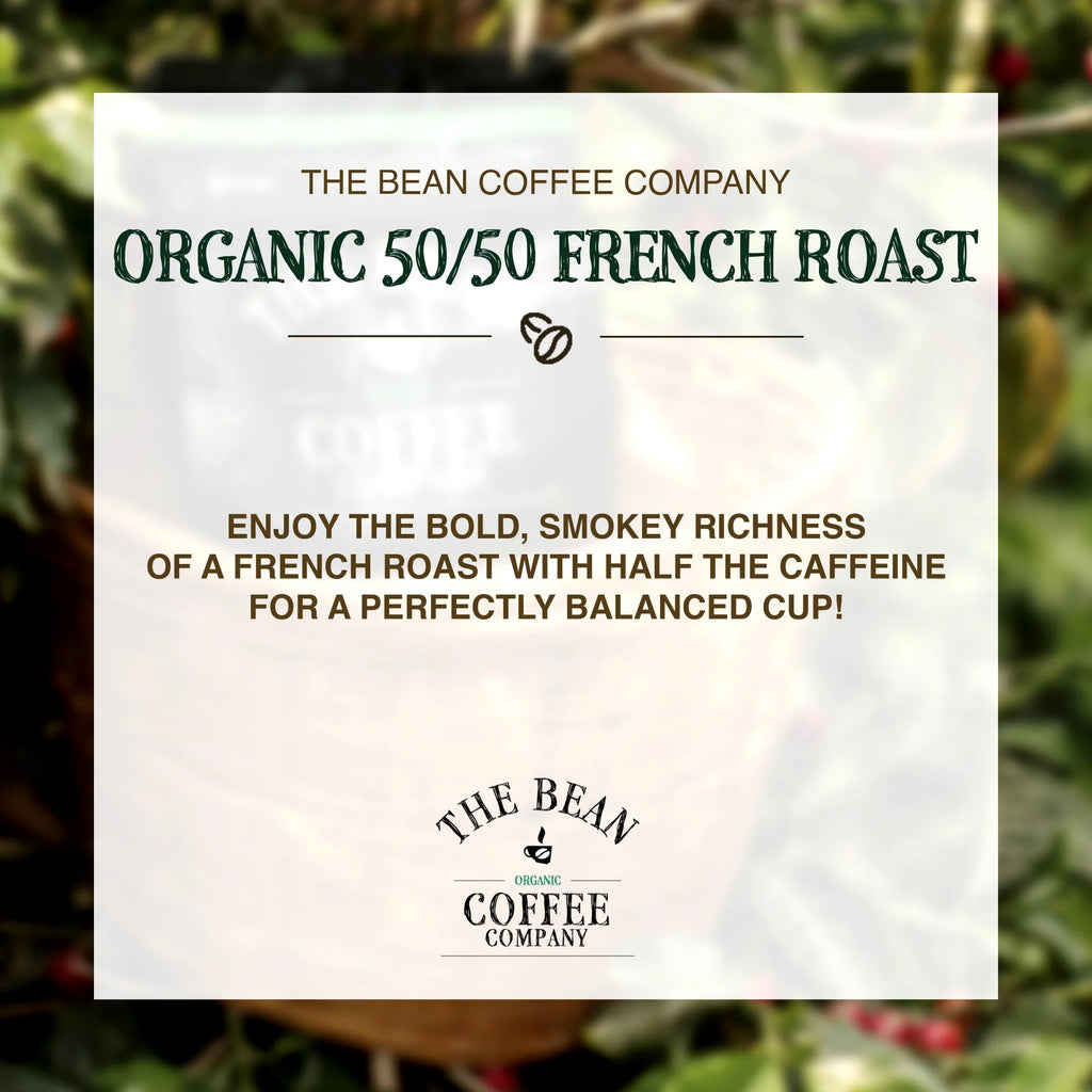 50/50 French Roast, 50% Decaf, Dark Roast, Ground Coffee, 5-Pound Bag
